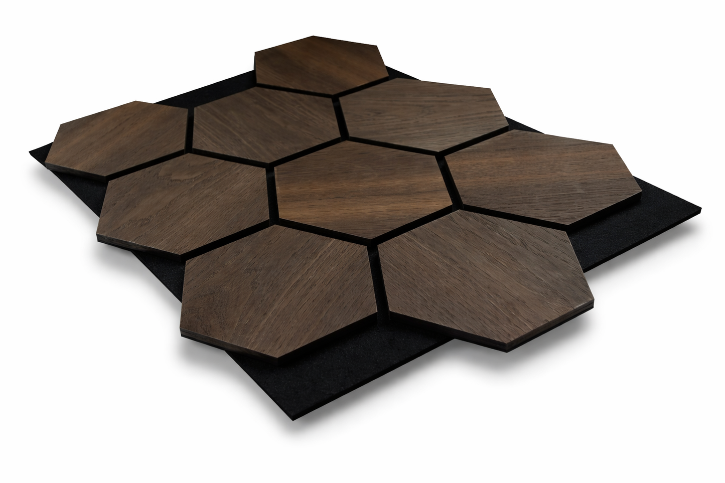 Dekorative Hexagon Veggpaneler i Tre