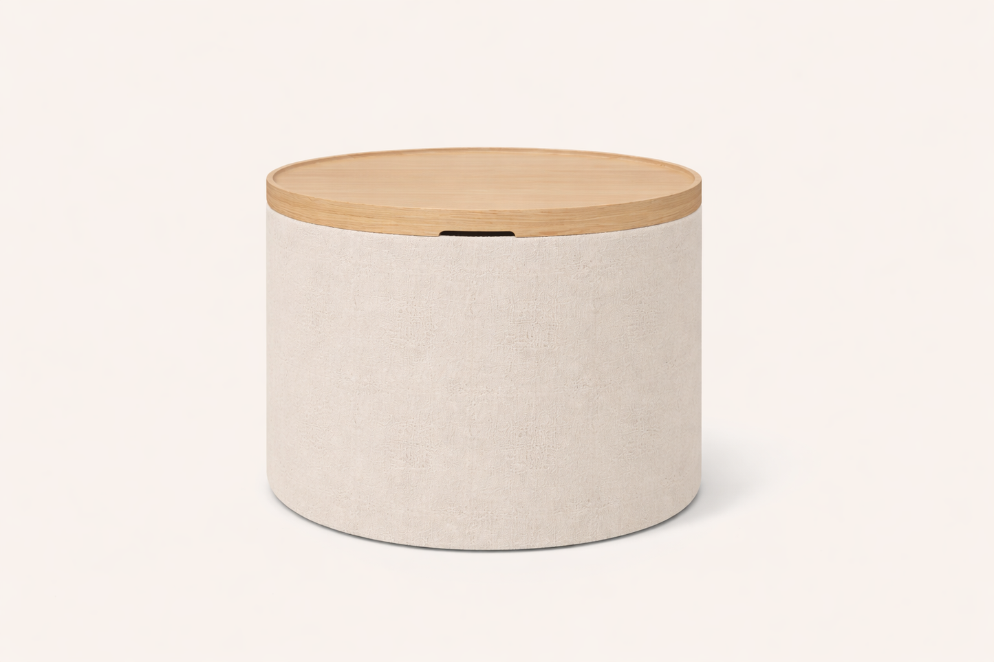 Massiv trepuff med bordfunksjon – Skandinavisk design