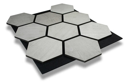 Dekorative Hexagon Veggpaneler i Tre